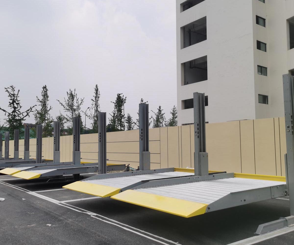 大方二層升降式機械式立體停車設備拆除