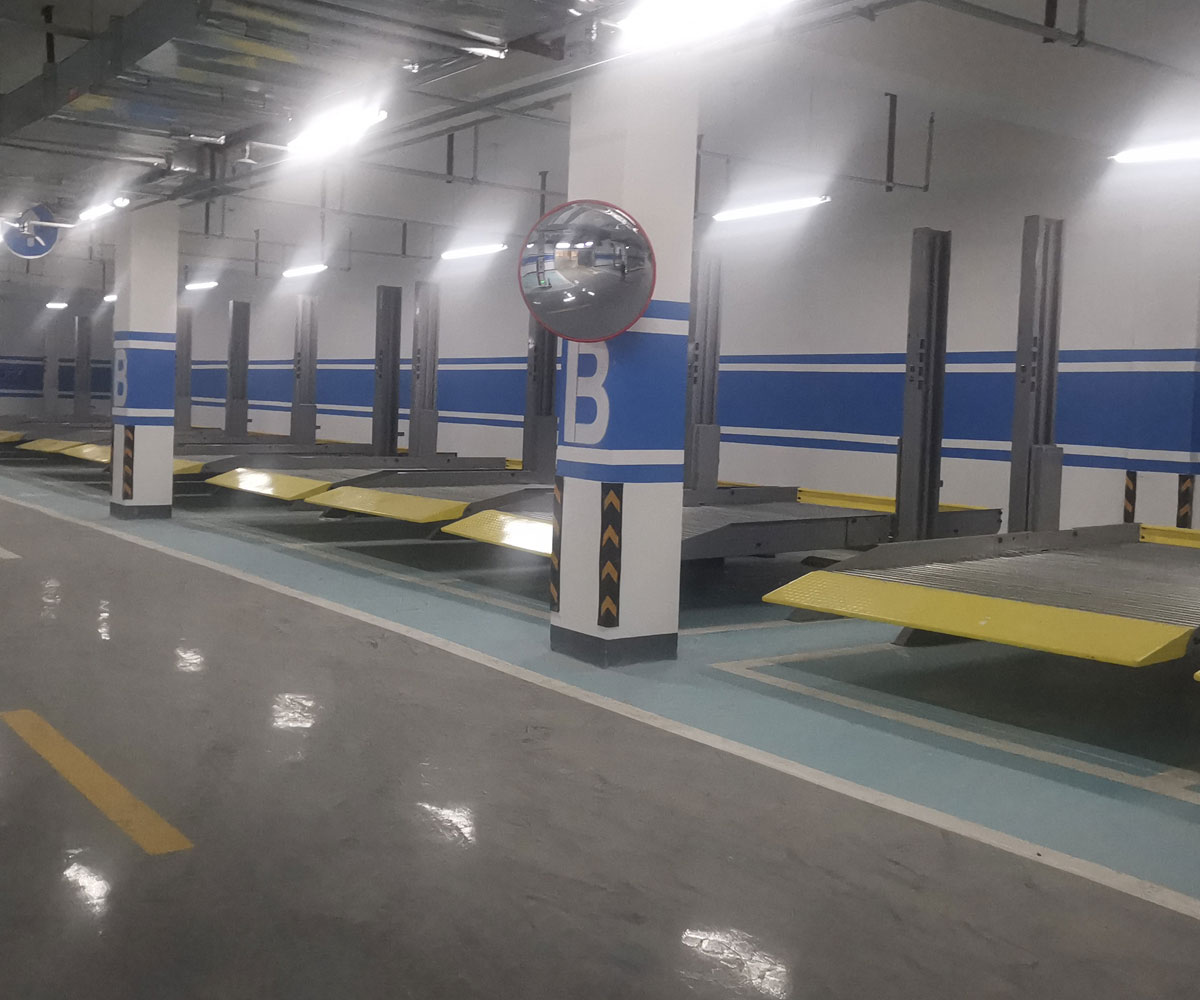 印江地下室升降式立體車庫長租