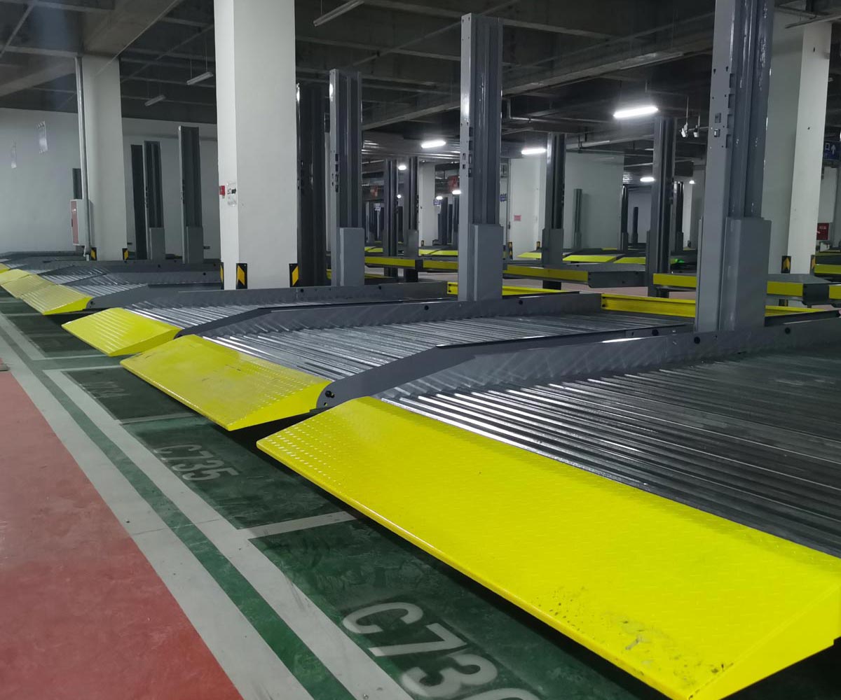 麻江雙柱簡易升降機械式立體停車設備過驗收