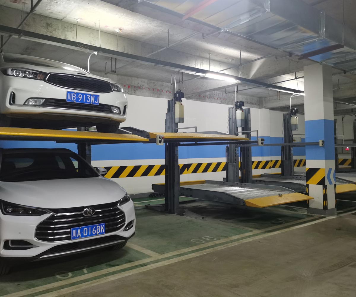 正安地下室二層簡易升降立體車庫