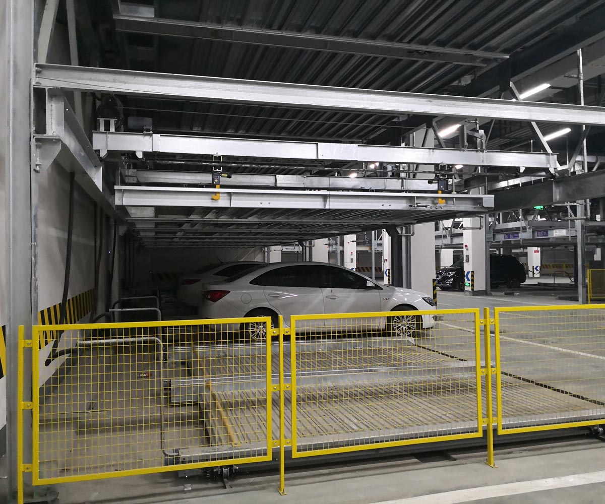 大方負一正四地坑式PSH5D1五層升降橫移機械式停車設備